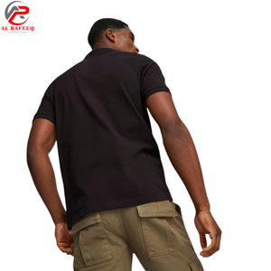 Chemises décontractées à manches courtes pour hommes, couleur unie, vente en gros, personnalisables, de haute qualité et offrant une protection. - Product Image 4