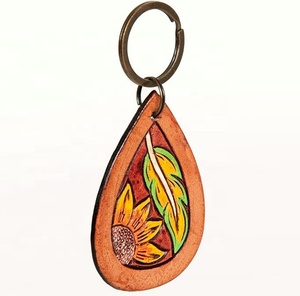 Hand Carved Tooled <b>Leather</b> Key Chains Cute Exotic Shape <b>Leather</b> Key Rings Tooled <b>Leather</b> Accessories Cute Key Chains for Unisex - Product Image 1