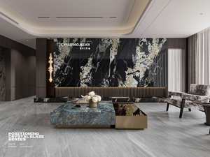 <span class=keywords><strong>Pandora</strong></span> Black, Baldosa Sinterizada Moderna para Decoración <span class=keywords><strong>de</strong></span> Pisos y Paredes <span class=keywords><strong>de</strong></span> Hoteles y Hogares, para Dormitorio, Sala <span class=keywords><strong>de</strong></span> Estar, Pasillo, Acabado Cristalino - Product Image 3