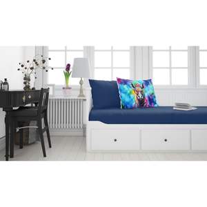 Nouveau léger Super doux Hippie œuvre décorative Animal rhinocéros Standard taie d'oreiller facile à entretenir housse de coussin - Product Image 2