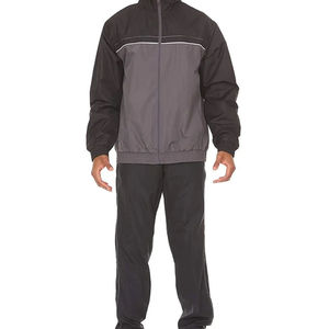 Conjuntos de Chándal Cortavientos para Hombre con Capucha, Casuales, Sólidos, de Alto Gramaje, Ecológicos, Transpirables, Impermeables, con Bolsillos y Cordón Ajustable - Product Image 4