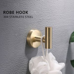 8-Piece Brushed Nickel <b>Gold</b> Bathroom Accessory Set Stainless Steel <b>Wall</b>-Mounted Bath Towel Bar Robe <b>Hooks</b> Luxury Bathroom - Product Image 1