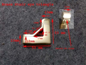 ก้านบันไดทองเหลืองด้านเดียวสำหรับก้าน13มม. แท่นวางสำหรับขัดพรม - Product Image 5