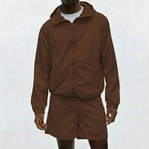 Conjunto Deportivo de Dos Piezas Personalizado 2025, Unisex, Tallas Grandes, Chaqueta Cortavientos Transpirable de Nailon y Poliéster, Pantalones Cortos con Capucha para Verano - Product Image 6