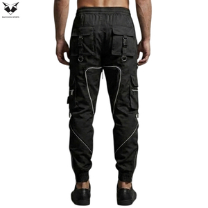 Good Supplier New Trendy Multi-Pocket With Reflective Piping & Zipper Water-Resistant Outdoor Streetwear <b>Tech</b> Wear Pants - Product Image 6