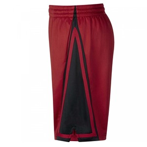 <b>Men's</b> <b>Red</b> Sport <b>Shorts</b> With Black Side Stripe Elastic Waist Quick Dry Woven Fabric - Product Image 2