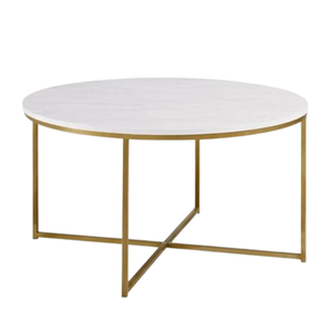 Mesa de centro de lujo real con patas de metal para muebles de sala de estar Mesa de centro Fabricación de la mejor calidad en Indonesia - Product Image 6