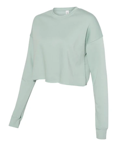 Trendy Women’s Oversized Crop Sweatshirt Long Sleeve Soft Fleece Casual Pullover Streetwear Fashion - Product Image 2