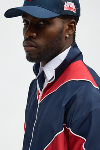 HUM Herren Farbblock-Racerjacke mit Reißverschluss Stehkragen Sportlicher Stil Atmungsaktives Polyester Frühlingsbekleidung - Product Image 6