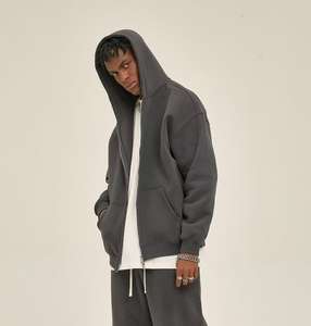 Sudaderas con Cremallera para Hombre de Alta Calidad 2026, 100% Algodón, Forro Polar, Antiarrugas, Transpirables, de Secado Rápido, Bordadas y Personalizables - Product Image 3