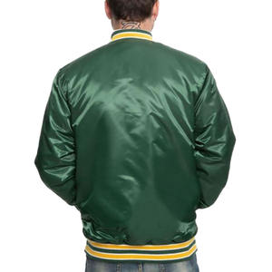 Chaqueta Varsity de Satén de Alta Demanda, Estilo Único, Mangas Largas, El Mejor Producto, Tela de Satén Suave, Ligera, Lavable, Última Llegada - Product Image 3