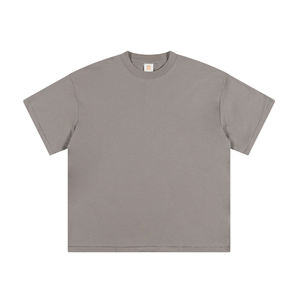 เสื้อยืดโอเวอร์ไซส์สั่งทำ OEM ราคาโรงงาน พิมพ์ลายซิลค์สกรีน ผ้าคอตตอนแท้ หนัก 300 กรัม ทรงหลวม แขนสั้น สำหรับผู้ชาย - Product Image 4