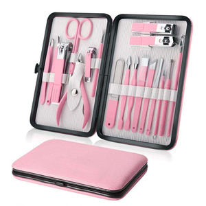 Rose Gold Stainless Steel Bag Pedicure and Manicure Set Kit with Eyebrow Tweezers Infant-Friendly Personal Care <b>Nail</b> <b>Tools</b> - Product Image 3