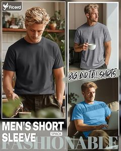 เสื้อยืดผู้ชายไซส์ใหญ่พิเศษ แพ็ค 5 ตัว แขนสั้น ผ้าฝ้าย คอกลม ทรงหลวม ใส่สบาย สำหรับฤดูร้อน - Product Image 4