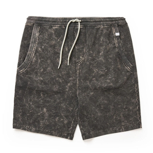 Shorts de jogging en molleton non brossé pour hommes, effet délavé, ourlet brut, style vintage streetwear, 100% coton, vente chaude, OEM ODM en gros - Product Image 1