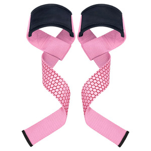 Nayab Industries Customizable Neoprene Non-Slip Adjustable Powerlifting Straps for Gym Deadlift Workout Wrist Support - Product Image 1