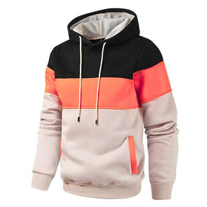 Sweat-shirt à capuche pour homme en coton 100% écologique, respirant, avec logo personnalisé brodé, manches longues - Product Image 2