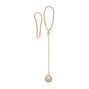 <b>Gold</b> Plated Austrian Stone Chain Pendant Fashion <b>Jewelry</b> <b>Set</b> - Product Image 2