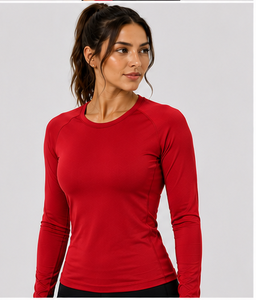Chemisier de base médical extensible à col en V et manches longues pour femme, uniforme d'infirmière, tenue de travail hospitalière - Product Image 3