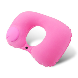 Oreiller de voyage gonflable en forme de U, oreiller de cou en mousse à mémoire de forme, coussin de sommeil pour avion, voiture, bureau - Product Image 5