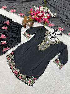 Conjunto de Kurta/Kurti para Mujer, Estilo Moderno, Bordado, Secado Rápido, para Bodas, Diwali, Fiestas, Ramdev Trading, Todas las Temporadas - Product Image 5