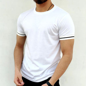 Fabricant de t-shirts en coton uni pour hommes, impression personnalisée, logo graphique, designs de t-shirts, sublimation, t-shirts pour hommes - Product Image 3