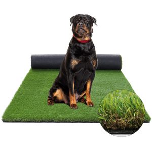 TH-PAG-561 Tapis de propreté en gazon artificiel pour chiens, lavable, en herbe synthétique avec trous de drainage et support en caoutchouc - Product Image 1