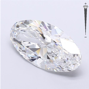 Diamante Cultivado en Laboratorio con Certificación IGI, Corte MOVAL de 3.97 CT, Color D, Claridad VVS2, CVD LG 735516675, ROYAL GEMS SUPER, para Joyería - Product Image 4