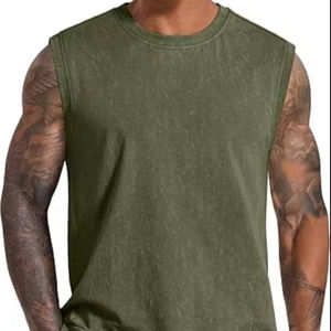 Camiseta sin Mangas Personalizable con Logotipo, Elástica, para Fitness, Gimnasio, Estilo Musculoso, Informal, para Deportes de Verano - Product Image 1