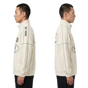 Custom Logo Men Vintage Polar Fleece <b>Jacket</b> <b>Zip</b> <b>Up</b> Oversized Streetwear Winter Stand Collar Athletic <b>Jacket</b> Manufacturer - Product Image 3