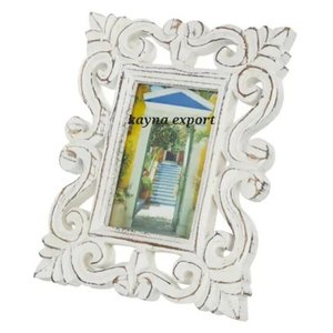 กรอบรูปไม้ งานฝีมือแบบชนบท น้ำหนักเบา เป็นมิตรกับสิ่งแวดล้อม กรอบรูปของขวัญแต่งงาน รูปทรงสี่เหลี่ยม - Product Image 3