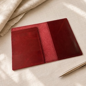 Porta Pasaportes de Cuero Genuino de Primera Calidad, Diseño Sencillo para Uso Diario, Cartera de Viaje con Bloqueo RFID, Funda para Pasaporte PTH-0153 - Product Image 1