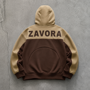 Custom <b>Men</b> Two Tone Color Block Hoodies Cotton Fleece <b>Pullover</b> Kangaroo Pocket Regular Fit Casual Outerwear Factory Supplier - Product Image 3
