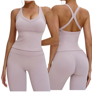 เสื้อกล้ามถักนิตติ้งลำลองสำหรับผู้หญิง ขายส่งตามสั่ง ระบายอากาศได้ดี เหมาะสำหรับฤดูร้อน คุณภาพสูง ผลิตจากผ้าสแปนเด็กซ์/ไนลอน พิมพ์ลายเรียบหรือลายพิมพ์ - Product Image 1