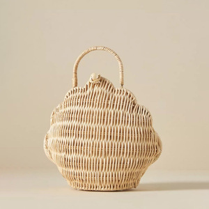 Jouets pour enfants, sac à main en rotin tissé à la main, coquillage naturel, accessoires pour enfants, jouets pour bébés, vente en gros, 100% - Product Image 6