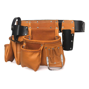 Latest Model Good Quality <b>Leather</b> <b>Tool</b> Bag for <b>Working</b> Professional Factory Made Customize <b>Tool</b> Belt - Product Image 6