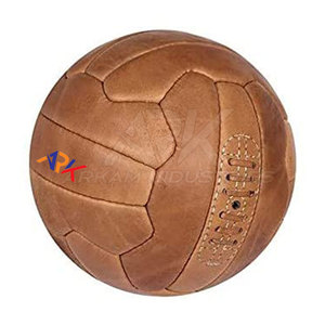 Ballon de football vintage en cuir antique, fait main, faible MOQ - Product Image 6