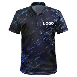 Nueva Camiseta de Golf Personalizada, 100% Poliéster, Talla Grande, Manga Corta, Estampado de Camuflaje, Secado Rápido, Informal para Hombre - Product Image 1