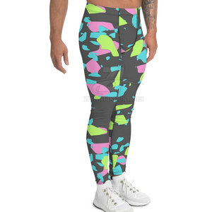 Leggings de sport pour hommes très demandés, en polyester et élasthanne, pour adultes, leggings unis pour hommes - Product Image 4