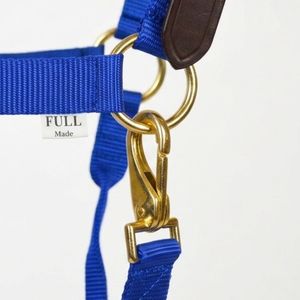 Cabestro de Seguridad para Caballo Azul Rey, de Nailon con Corona de Cuero Genuino, Ajustable y Duradero - Product Image 5