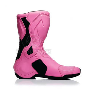 Chaussures de moto en cuir légères fabriquées au Pakistan, imperméables, prix de gros, chaussures de moto - Product Image 4