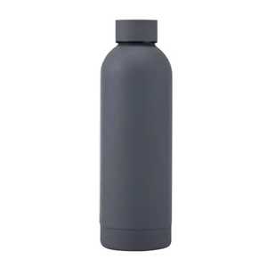 Premium Brushed Stainless Steel Water Bottle Leakproof Reusable Metal Sports Flask with Grip Rings for Gym Outdoor Travel - Product Image 2