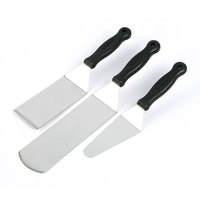 Professioneller Umweltfreundlicher Edelstahl Dreieckiger Kuchenspatel Pizzaschaufel 12,5cm Klinge Spiegelpoliert Ergonomisch