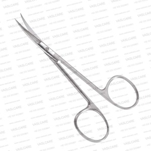 Tijeras Iris con diseño sueco de 4-1/4″ (11 cm) – Tijeras quirúrgicas de uso general de hoja larga de acero inoxidable de Vaslcare - Product Image 2