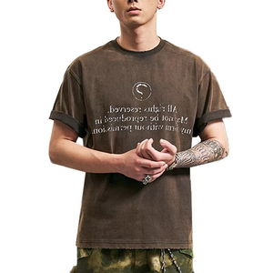 เสื้อยืดผู้ชายสั่งทำพิเศษจากผ้าฝ้ายพรีเมียม พิมพ์ลายซิลค์สกรีน เป็นมิตรต่อสิ่งแวดล้อม ทรงหลวม นุ่ม ระบายอากาศได้ดี เหมาะสำหรับสวมใส่ลำลองสไตล์สตรีทแวร์ - Product Image 6