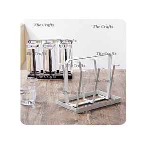 Stainless Steel Gold Color Glasses Holder Customized Size and Shape Multifunction Drinkware Tableware Holder - Product Image 6