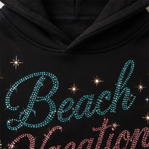 Sudadera con Capucha Personalizada con Pedrería, Sudadera con Capucha Decorada con Cristales y Diamantes, Diseño Brillante para Hombre y Mujer, Directo de Fábrica, MOQ - Product Image 6