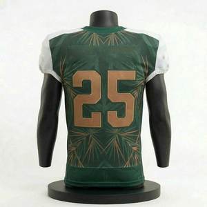 Camiseta de Fútbol Americano Profesional Personalizada, Manga Corta, Tejido Transpirable, Colores Personalizados Sublimados, Ropa Deportiva para Equipos - Product Image 3