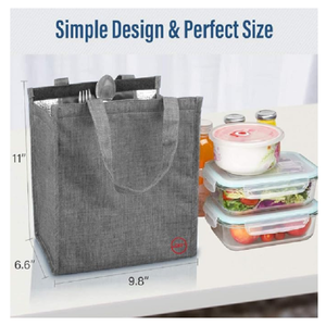 Sac isotherme professionnel pour le déjeuner, sac de rangement thermique pour aliments avec plusieurs poches pour le bureau, l'école, les activités de plein air et le camping - Product Image 3