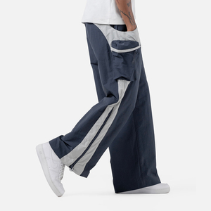 Pantalon de survêtement coupe large en nylon coupe-vent pour homme, léger, style streetwear, haute qualité - Product Image 5